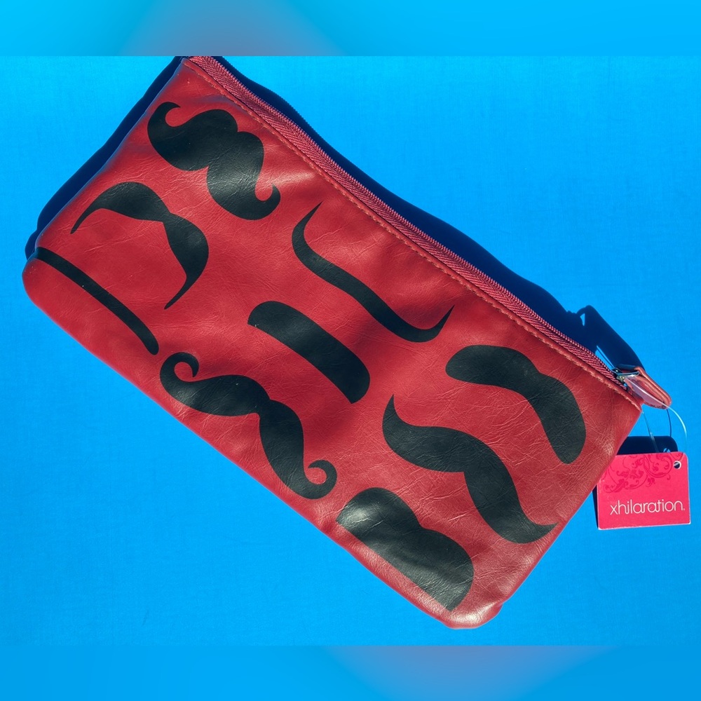 NWT Mustache Wallet/Clutch